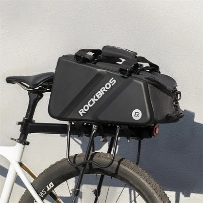 ROCKBROS A28 EVA+PU Hard Shell Bicycle Rear Rack Storage Bag Reflective Bike Tail Pack