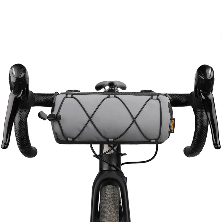 RHINOWALK RK9103 Reflective Polyester+PU Bicycle Handlebar Bag with Shoulder Strap