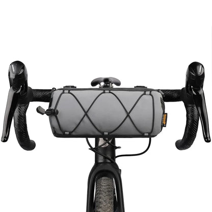 RHINOWALK RK9103 Reflective Polyester+PU Bicycle Handlebar Bag with Shoulder Strap