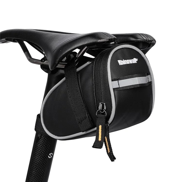 RHINOWALK T604 Bike Rear Saddle Bag Polyester Reflective Bicycle Tail Storage Bag