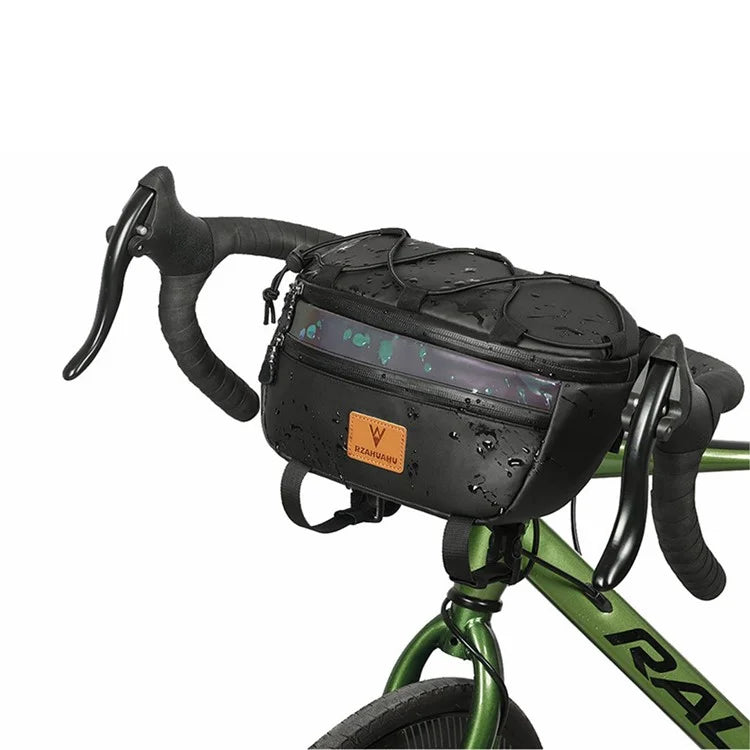 RZAHUAHU 597 3L Bicycle Handlebar Bag Waterproof Cycling Front Storage Bag