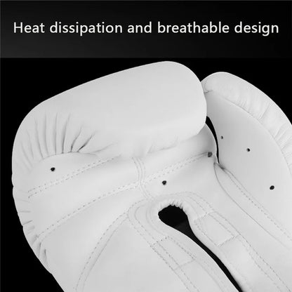 AIBEIJIAN 12oz Adult Fighting Gloves Breathable PU Boxing Training Gloves