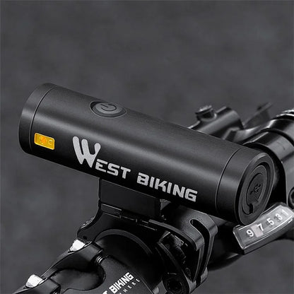 WEST BIKING YP0701400 2000 Lumen Bright LED Bike Front Light Rechargeable Night Cycling Safety Torch