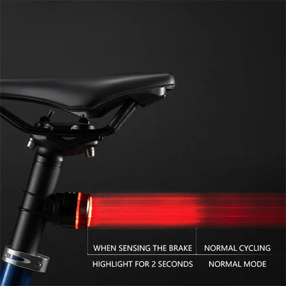 ROCKBROS BL-S2 IPX6 Waterproof 6 Modes Smart Touch Brake Sensing Bicycle Tail Light