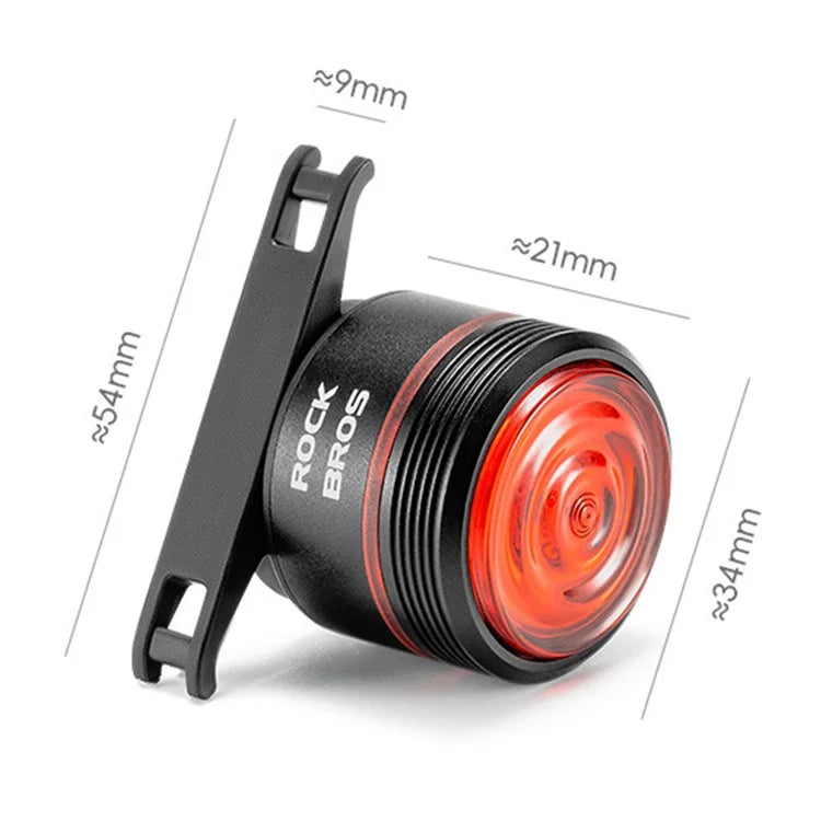 ROCKBROS BL-S2 IPX6 Waterproof 6 Modes Smart Touch Brake Sensing Bicycle Tail Light