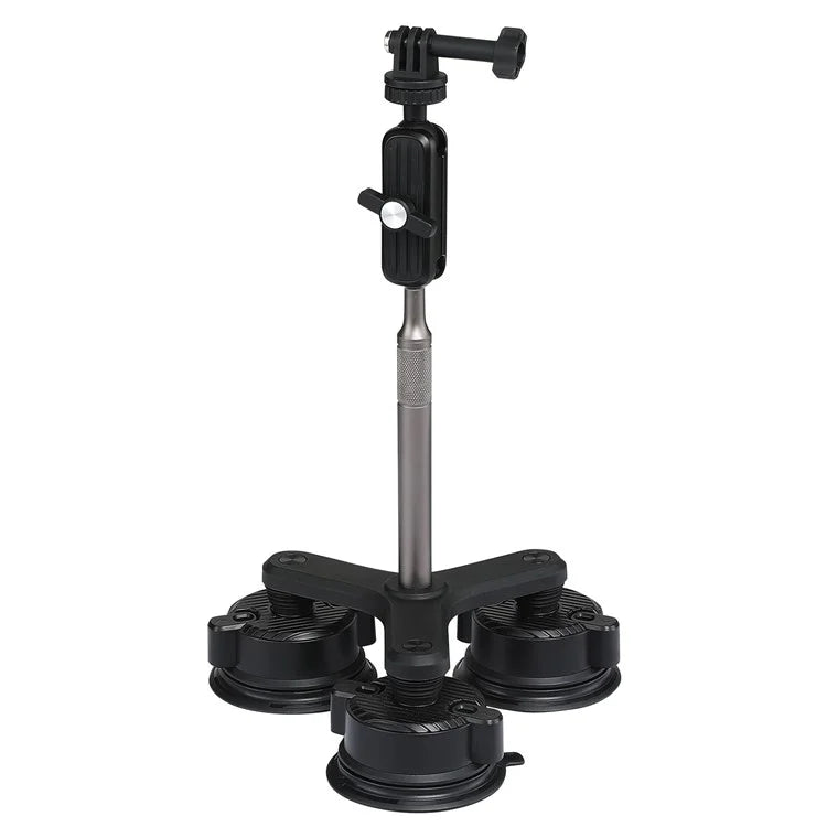 K01-3LP Extension Rod Sucker Mount Action Camera Bracket Car Shooting Support Stand