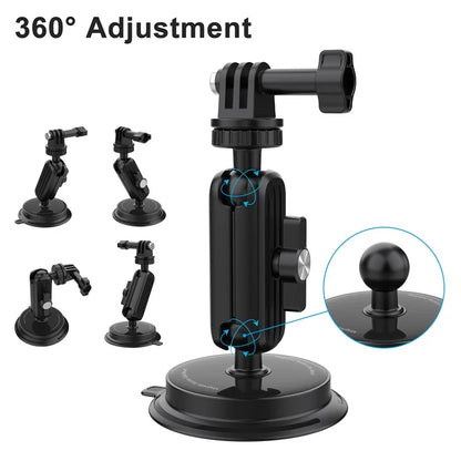 K03 For Insta360 / GoPro Rotatable Action Camera Bracket Magnetic Suction Cup Mount Camera Support Stand