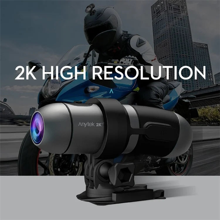 ANYTEK S50 2K Dual Lens WiFi Action Camera Waterproof Motorcycle Helmet Video Recorder