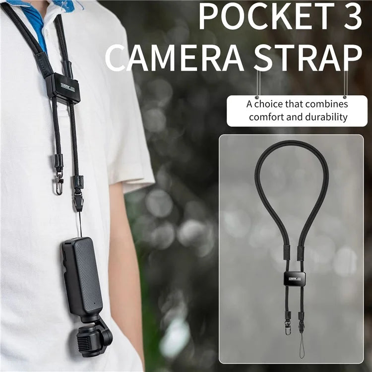 STARTRC 1137934 For DJI Pocket 3 / Avata 2 Camera Carrying Strap Adjustable Anti-Lost Rope