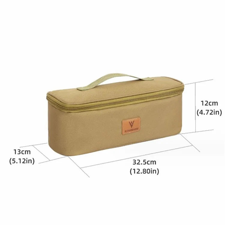 RZAHUAHU YA583 Portable Polyester Camping Tools Storage Bag Flashlight Tableware Tote Bag