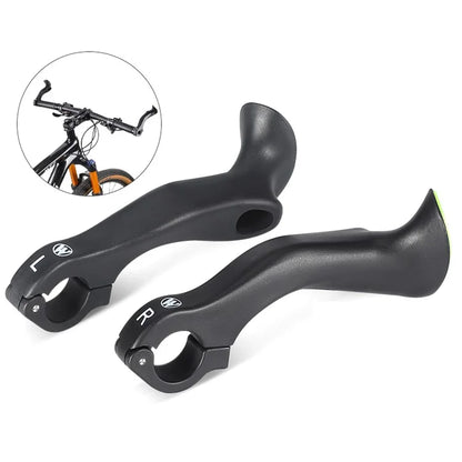 WEST BIKING YP0804073 Nylon Fiber Composite Handlebars Bicycle Vice Handle with Adjustable Angle Night Glow MTB Grips