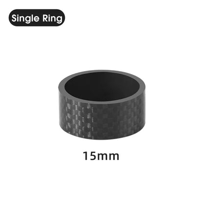 WEST BIKING 15mm MTB Bike Front Fork Spare Parts  Carbon Fiber Bicycle Stem Spacer Fork Gasket