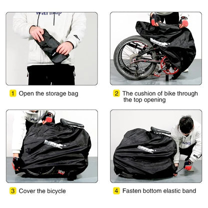 RHINOWALK RF162 Bicycle Folding Carry Bag Pouch for 14-16 inch Bike Transport Bag