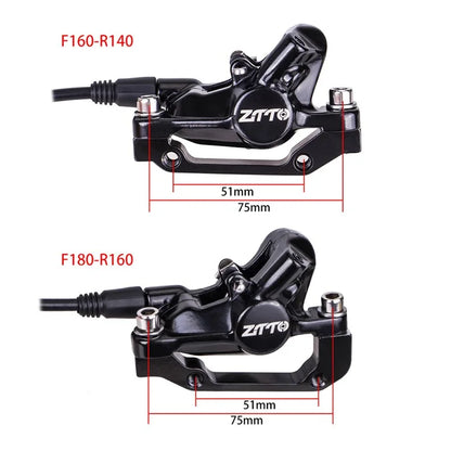 ZTTO ZT-YD1 1 Pair Bike Hydraulic Disc Brake Front + Rear Bicycle Disc Brake Set