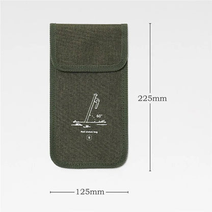 AOTU Size S Outdoor Camping Ground Nails Storage Bag Cationic Fabric Tent Stake Tools Carrying Bag