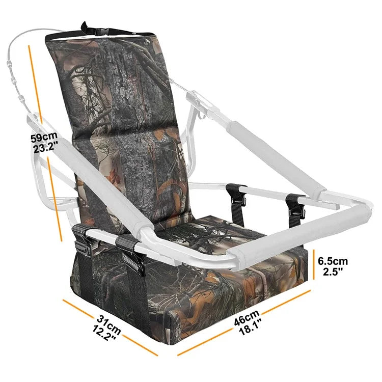 Outdoor Hunting Chair 46x31x59cm 900DBL Camouflage Pattern Seat Cushion Mat