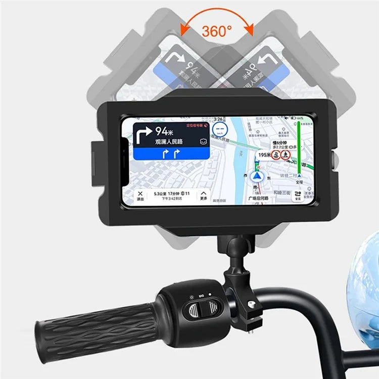 GUB Plus 17 Bike Motorcycle Handlebar Mount Waterproof Phone Case Cycling Cellphone Touch Screen Bracket