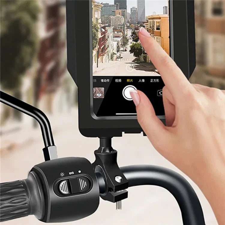 GUB Plus 17 Bike Motorcycle Handlebar Mount Waterproof Phone Case Cycling Cellphone Touch Screen Bracket