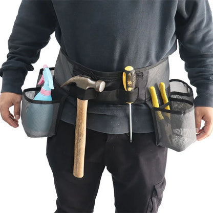 KG0208 Carpenter Electrician Repair Tools Storage Waist Bag 600D Oxford Cloth Hammer Pliers Pouch Organizer