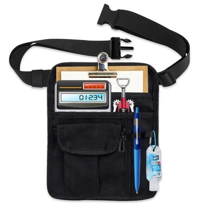 Canvas Restaurant Bar Waiter Order Waist Bag Adjustable Waistband Cash Bill Storage Bag