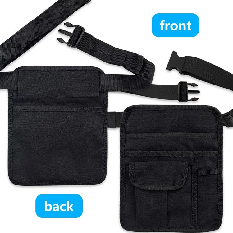 Canvas Restaurant Bar Waiter Order Waist Bag Adjustable Waistband Cash Bill Storage Bag