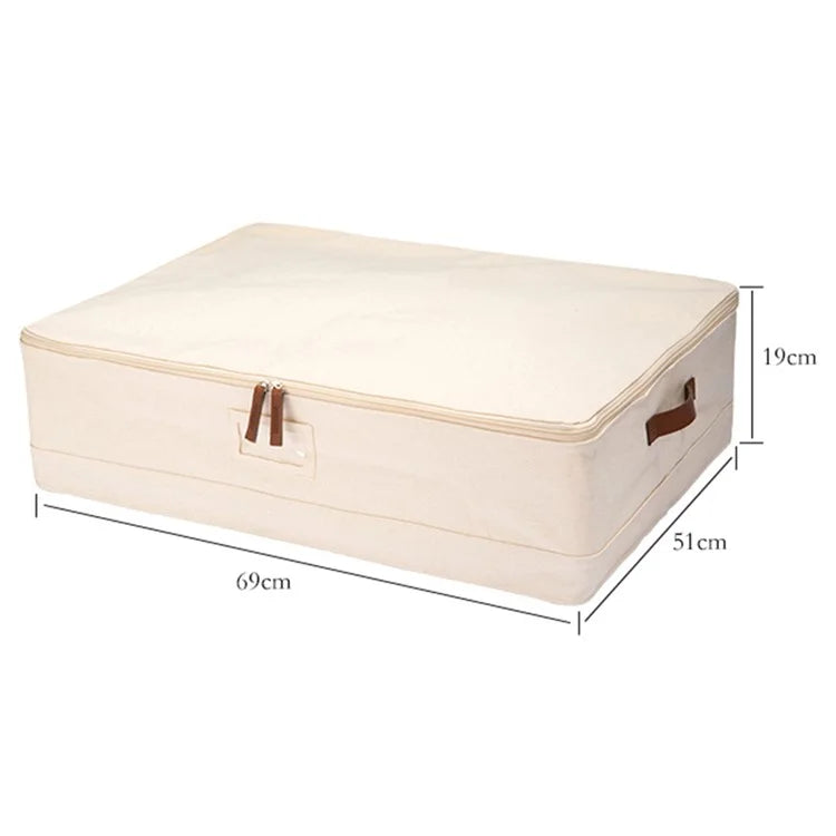 MOHO & HOME MDJ6169 Under Bed Storage Container Cotton Storage Bag for Clothes Sweater Blanket Quilts