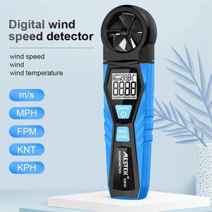 MESTEK AM10 Digital Anemometer Unit Switch Wind Speed Gauge Tester Meter