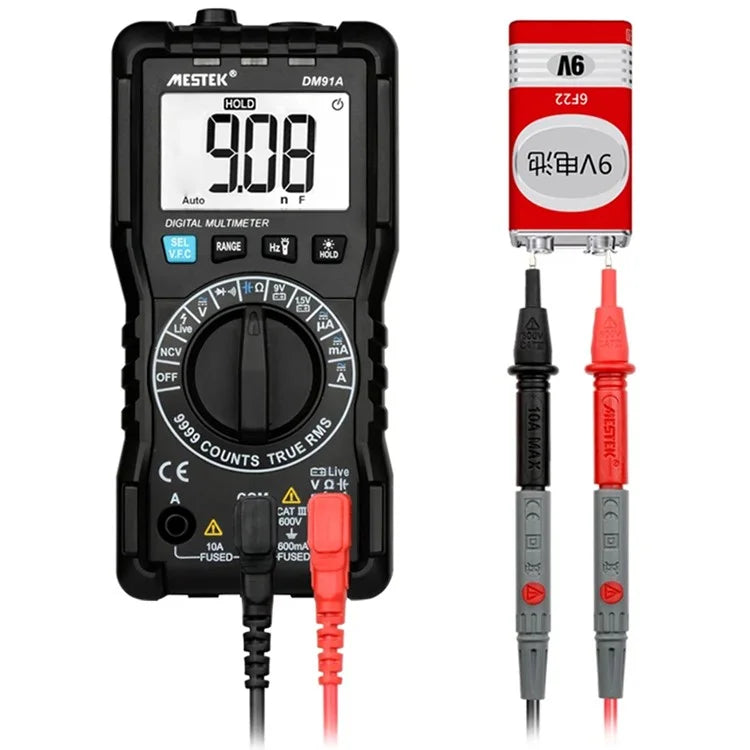 MESTEK DM91A 1999 Count Multimeter AC / DC Ammeter Voltmeter Capacitance Tester