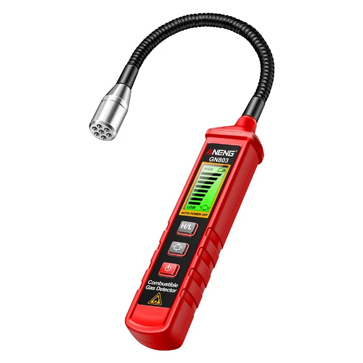 ANENG GN803 Combustible Gas Detector with Indicator Screen, Flexible Hose Methane Tester