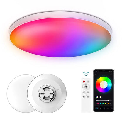 ZJ-BWCLAH-RGBWW-R12C2 LED Ceiling Light 30W Smart Night Light Lamp Voice Control for Living Bed Dining Room