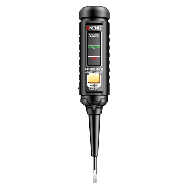 ANENG B15 Voltage Detector Pen with Night Flashlight AC DC Electric Test Pen Screwdriver