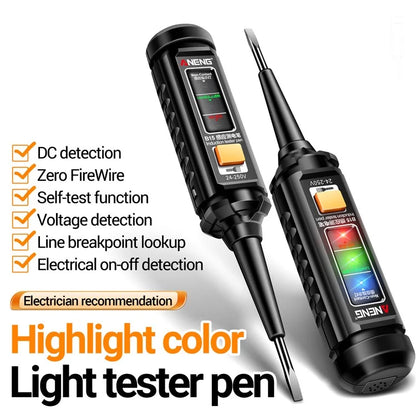 ANENG B15 Voltage Detector Pen with Night Flashlight AC DC Electric Test Pen Screwdriver