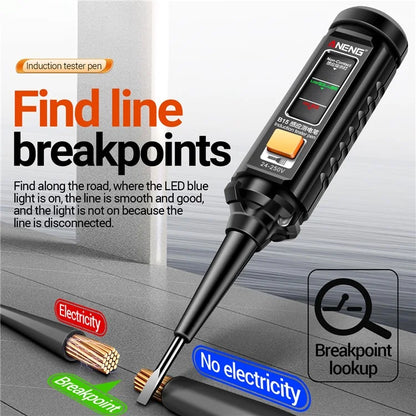 ANENG B15 Voltage Detector Pen with Night Flashlight AC DC Electric Test Pen Screwdriver