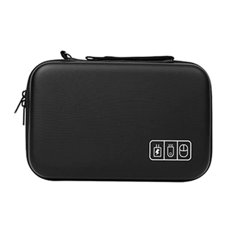 MD136 EVA Electronic Organizer Travel USB Cable Accessories Bag for Cables, Adapters, Chargers