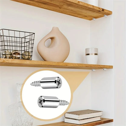 Shelf Support Pegs Shelf Pins Cabinet Self-Tapping Screws for Furniture Bookcase