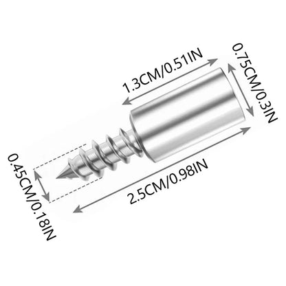 Shelf Support Pegs Shelf Pins Cabinet Self-Tapping Screws for Furniture Bookcase