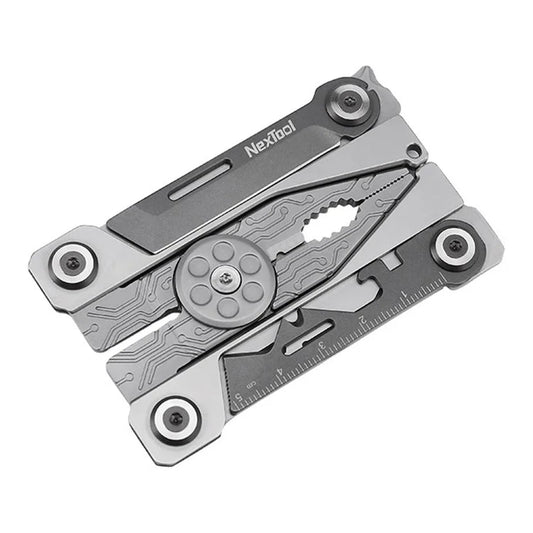 XIAOMIYOUPIN NEXTOOL NE20182 Silver Blade EDC Tool Outdoor 14-in-1 420J2 Stainless Steel Multifunction Tool