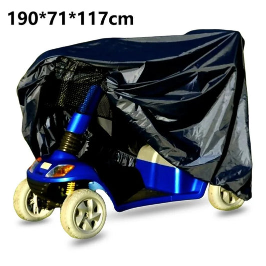 190x71x117cm Electric Scooter Protective Sleeve Anti-UV 210D Oxford Cloth Foldable Dust Cover