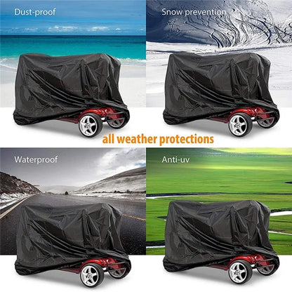 140x66x91cm Electric Scooter Protective Sleeve Anti-UV 210D Oxford Cloth Foldable Dust Cover