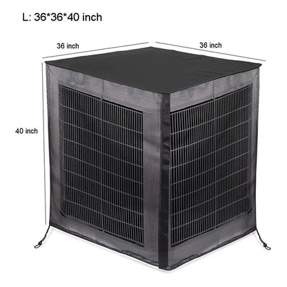 KG0268 Air Conditioner Cover Full Mesh with Detachable Waterproof Top Size L