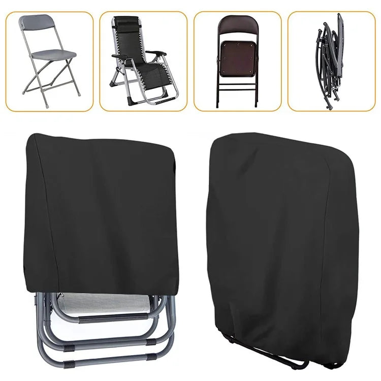 94x34x96cm Outdoors Folding Chair Cover Oxford Cloth Waterproof Patio Furniture Dust Cover