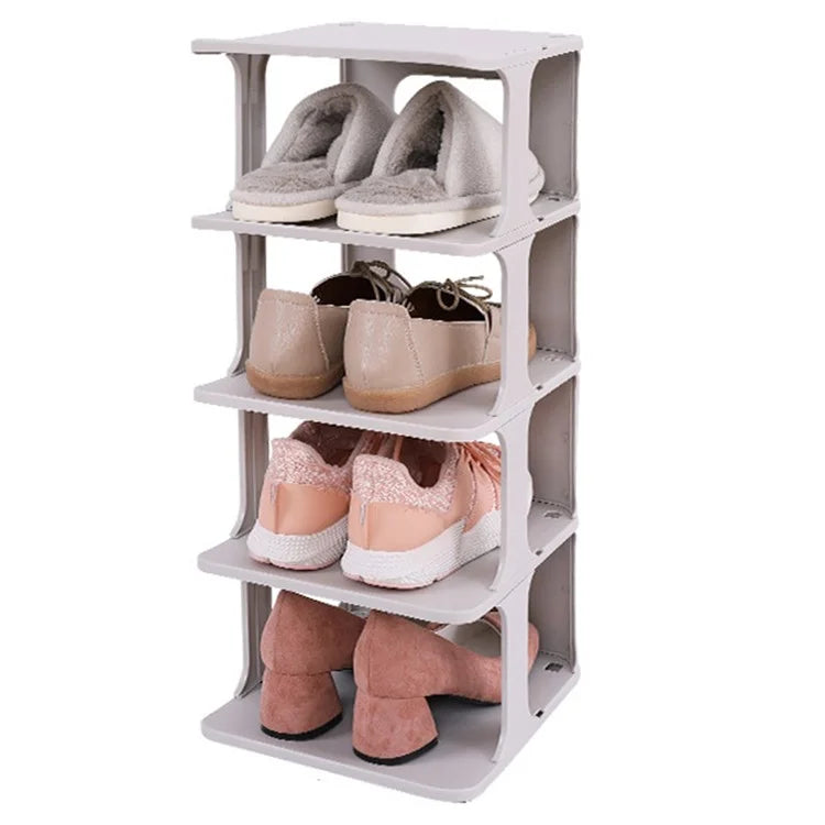 ZY-GA070 6PCS Home Entrance Passage Shoe Organizer PP Shoe Storage Box (7 Layers)