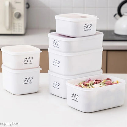 700ML PP+PE Refrigerator Organizer Bin Food Storage Container (BPA-Free, No FDA)