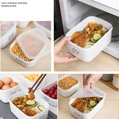 700ML PP+PE Refrigerator Organizer Bin Food Storage Container (BPA-Free, No FDA)