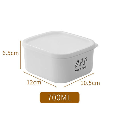 700ML PP+PE Refrigerator Organizer Bin Food Storage Container (BPA-Free, No FDA)