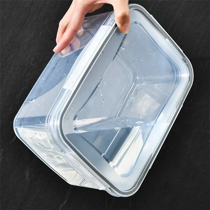 TY-30003 3300ML Kitchen Refrigerator Food Storage Box Clear PP Container with Basket (BPA-Free, No FDA)