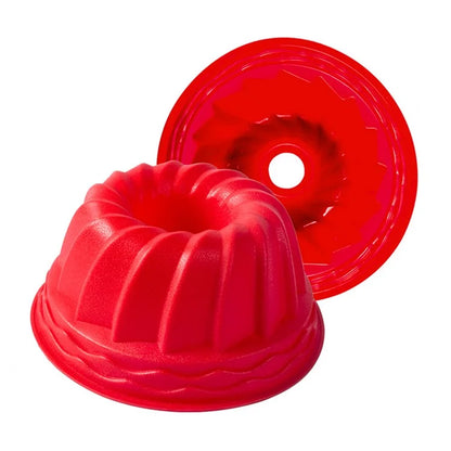 3D Spiral Shape Bundt Cake Mold with Wavy Edge DIY Bread Silicone Bakeware (No FDA)