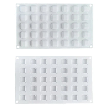 35 Grids Cube Shape Silicone Mold DIY Baking Pudding Mousse Cake Mold (BPA Free, No FDA Certificate)