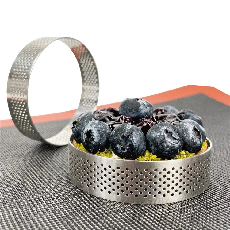 8CM Diameter Round 304 Stainless Steel Mousse Cake Ring Pastry Mold (BPA-Free, No FDA)