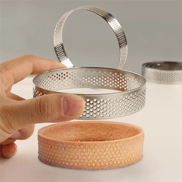 8CM Diameter Round 304 Stainless Steel Mousse Cake Ring Pastry Mold (BPA-Free, No FDA)